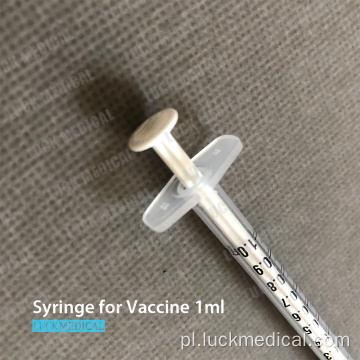 Jednorazowa strzykawka ze szczepionką przeciw wybitnej szczepionki